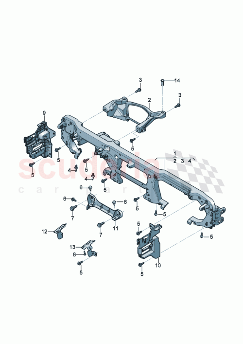 Part Diagram for Bentley 3SC 857 011 A