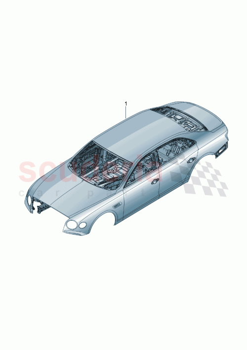Part Diagram for Bentley 3SE 800 433 D