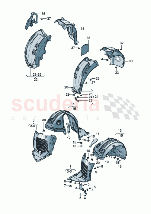 Part Diagram for Bentley 3SE809957K