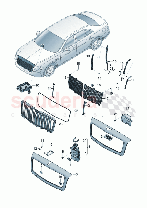 Part Diagram for Bentley 3SE853204