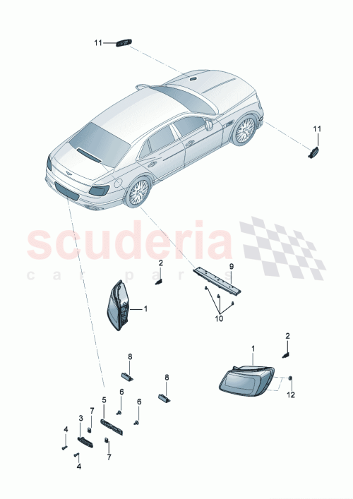 Part Diagram for Bentley 3SE945095AS