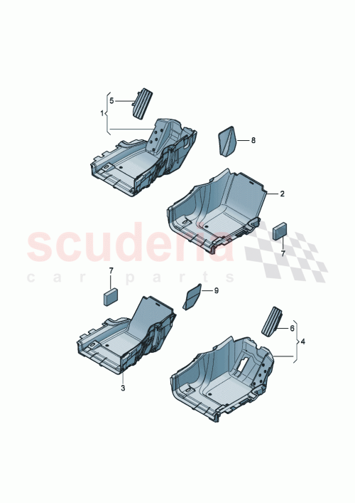 Part Diagram for Bentley 3SE 863 001 K