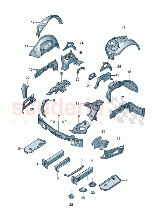 Part Diagram for Bentley 3SE809001
