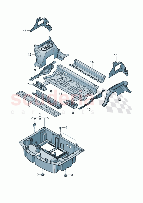 Part Diagram for Bentley 3SE802755