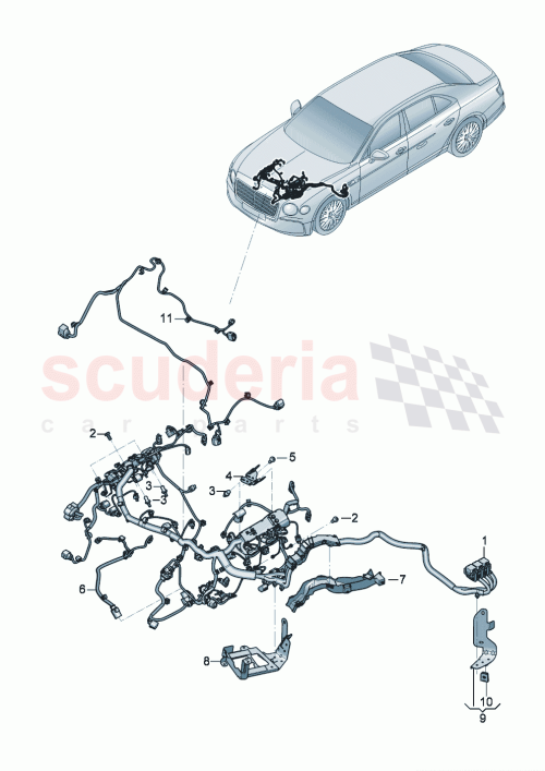 Part Diagram for Bentley 3SA971595AJ