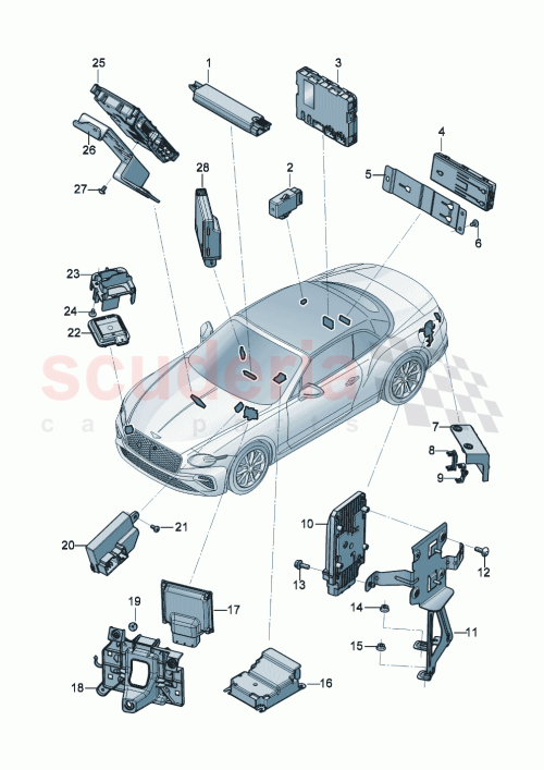 Part Diagram for Bentley 0DS906555E