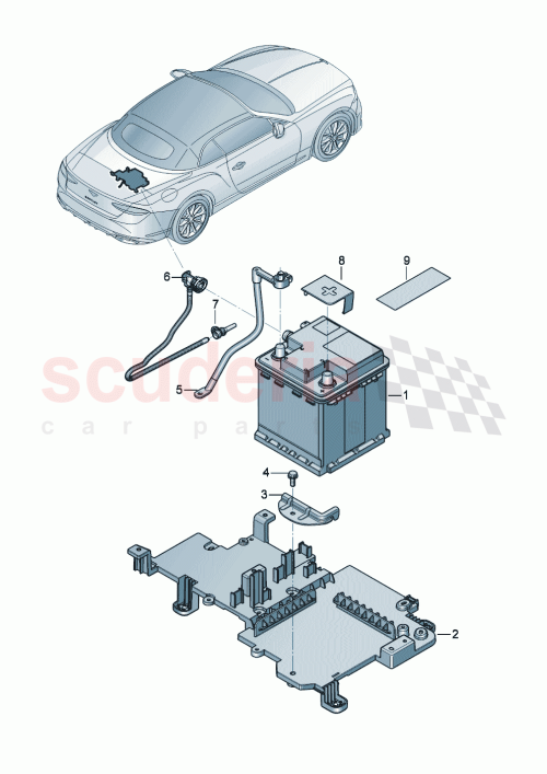 Part Diagram for Bentley 95C915105D
