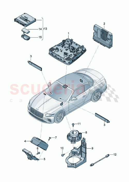 Part Diagram for Bentley 4K2035285J