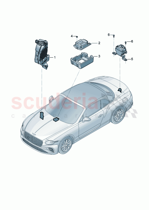 Part Diagram for Bentley 3SA 035 381 A