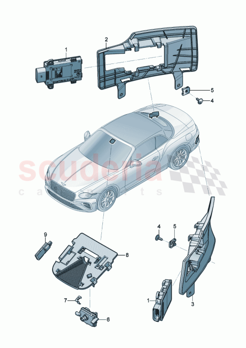 Part Diagram for Bentley 4L0907671