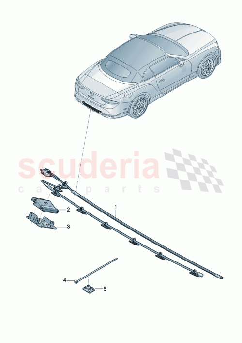 Part Diagram for Bentley 3SD807005B