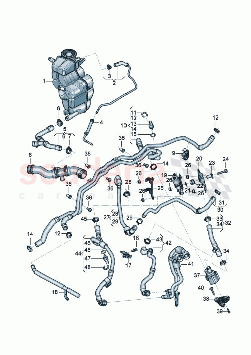 Part Diagram for Bentley 976 815 369 D