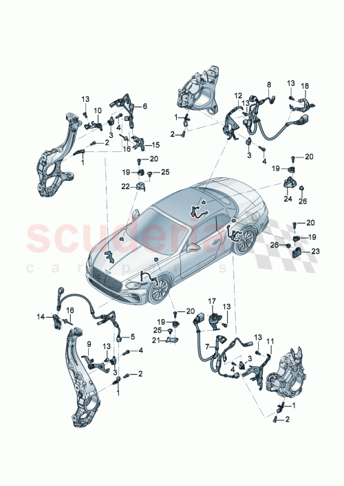 Part Diagram for Bentley 976 971 005 A