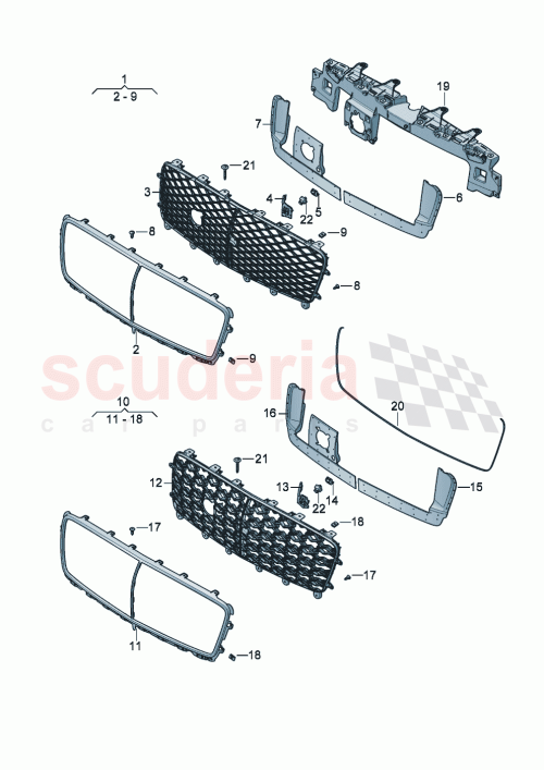 Part Diagram for Bentley 3SD853123B