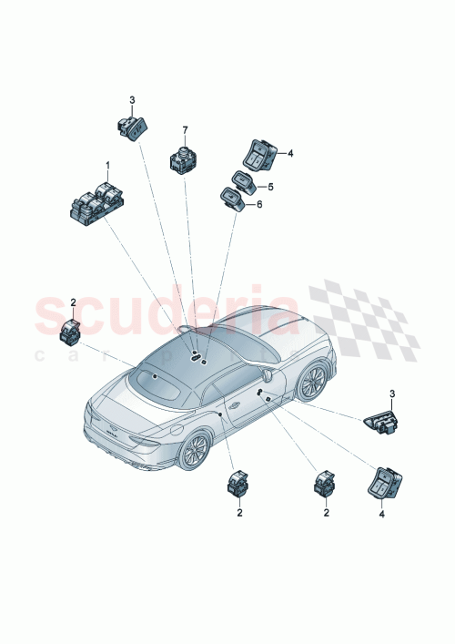 Part Diagram for Bentley 3SA959831C