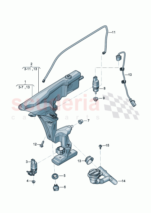 Part Diagram for Bentley 8K9955647