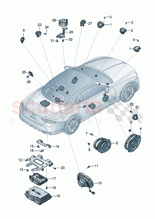 Part Diagram for Bentley 3SD 035 545 B