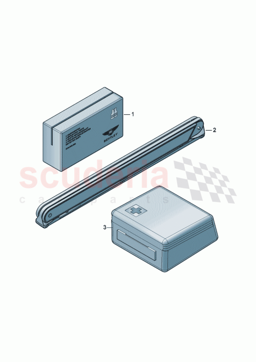 Part Diagram for Bentley 3SE860251