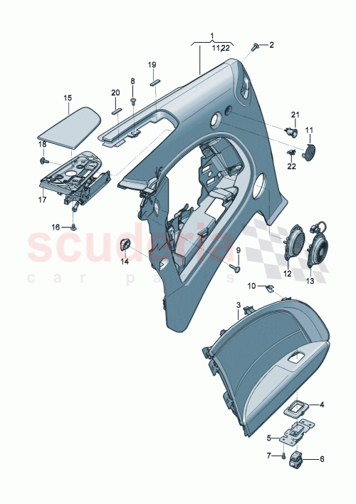 Part Diagram for Bentley 3SD 868 600 C