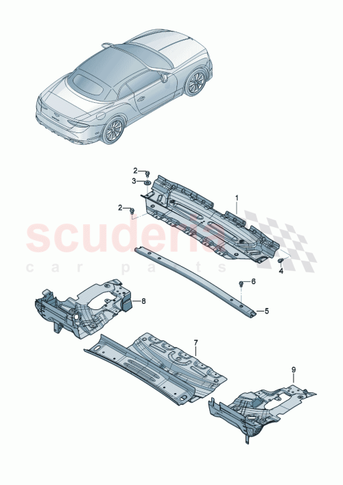 Part Diagram for Bentley 3SD813313D