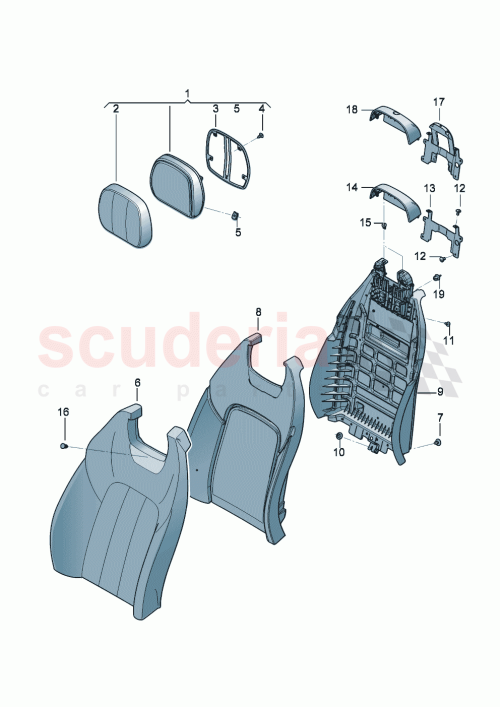 Part Diagram for Bentley 3SD885805CL