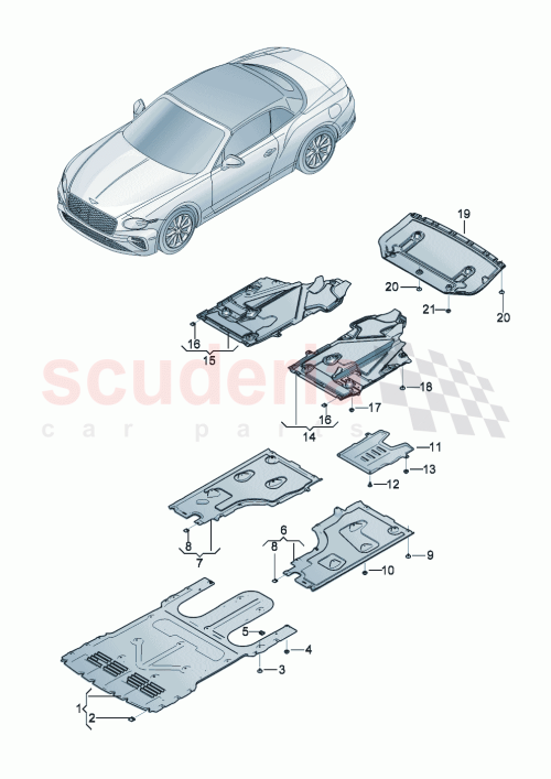 Part Diagram for Bentley 3SD825200F