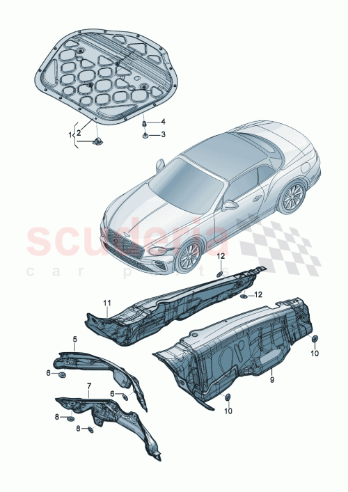 Part Diagram for Bentley 976 863 829 E