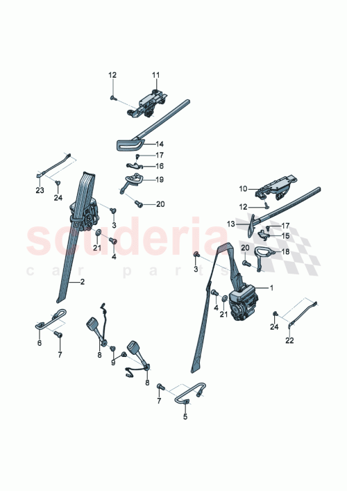 Part Diagram for Bentley 3SD 857 805 L