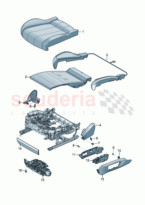 Part Diagram for Bentley 3SD885031