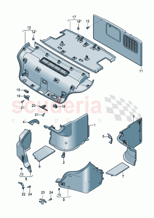 Part Diagram for Bentley 3SD 864 535