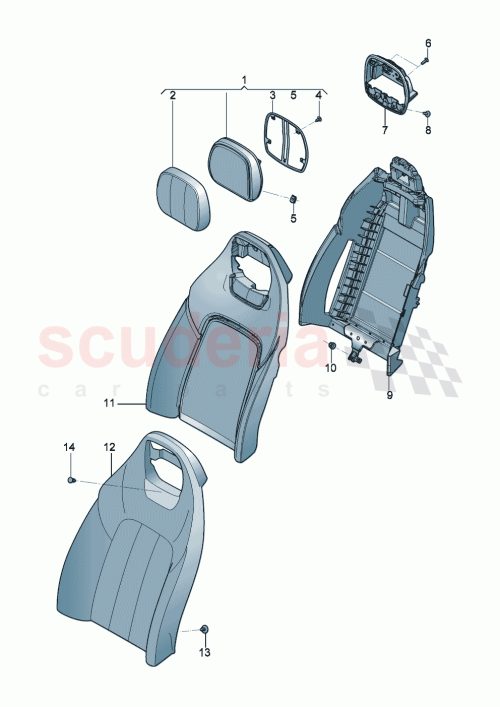 Part Diagram for Bentley 3SD882923H