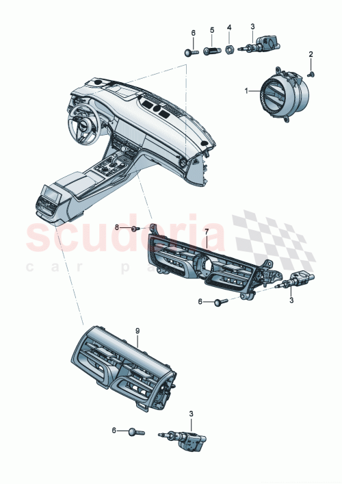Part Diagram for Bentley 3SE 819 110 F