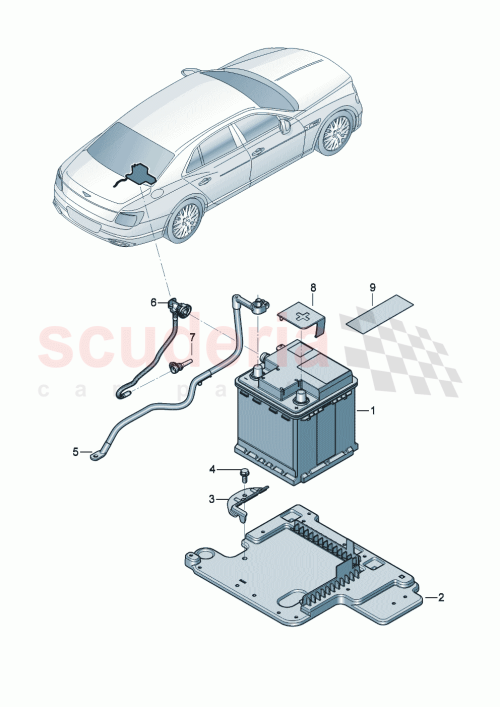 Part Diagram for Bentley 3SD 971 233