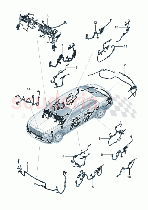 Part Diagram for Bentley 3SE 971 035 DB