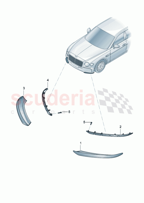 Part Diagram for Bentley 3SE 805 067 A