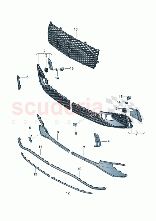 Part Diagram for Bentley 3SE807682F