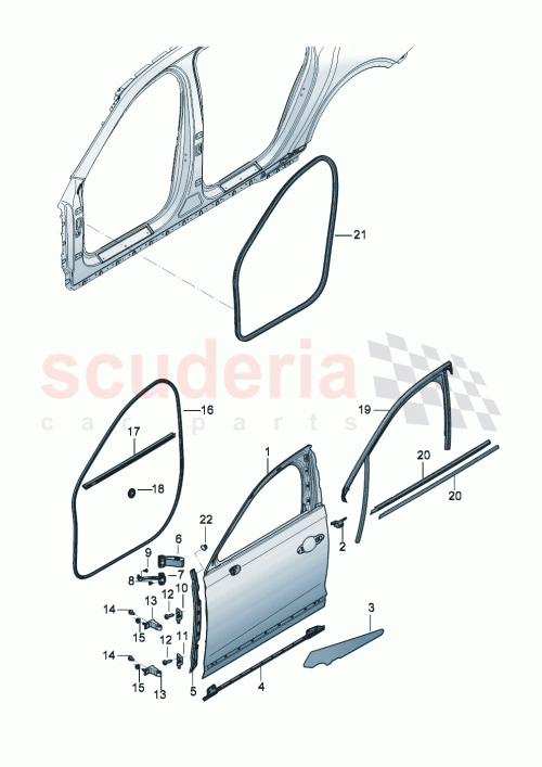Part Diagram for Bentley 3SE837718C