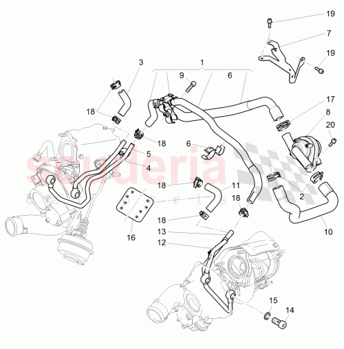 Part Diagram for Bentley 3W0965561C