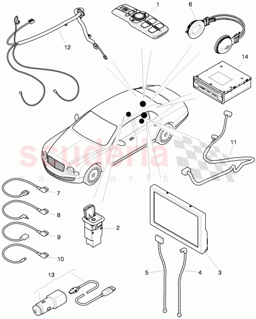 Part Diagram for Bentley 3Y0 035 631 A