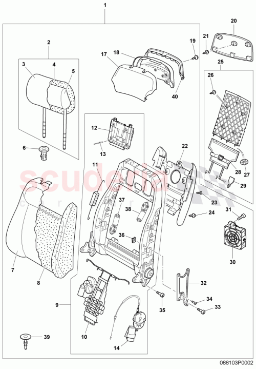 Part Diagram for Bentley 3W5882327G