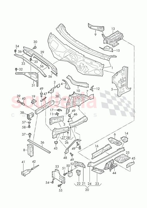 Part Diagram for Bentley 4M0 802 314 G