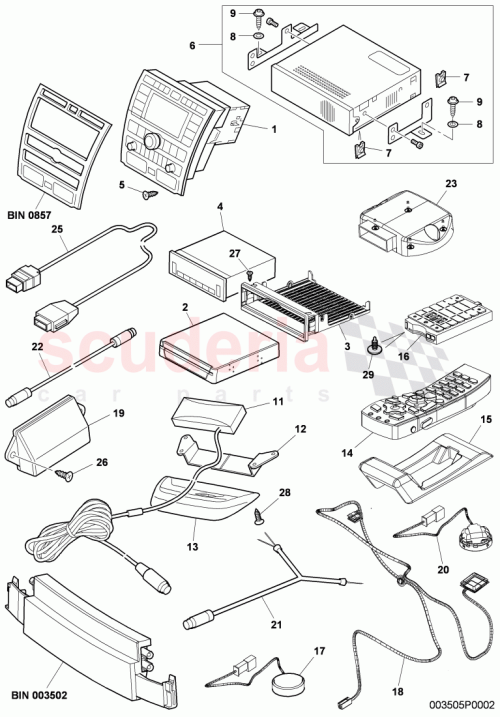 Part Diagram for Bentley 3W0 035 122 B