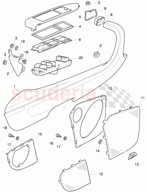 Part Diagram for Bentley 3W1 867 110 F
