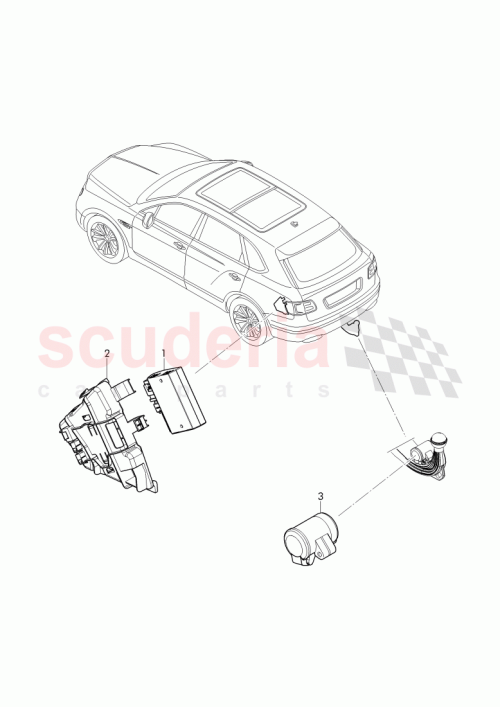 Part Diagram for Bentley 4M0 907 297