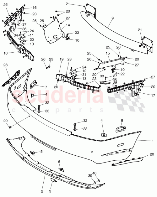 Part Diagram for Bentley 3W3807417AMGRU