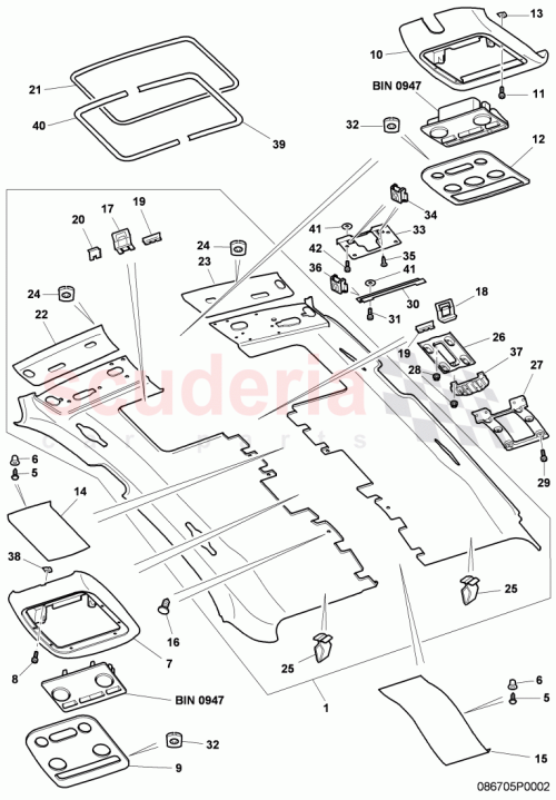 Part Diagram for Bentley 3W5868442