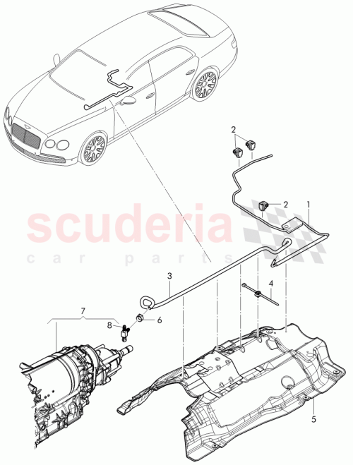 Part Diagram for Bentley 3D0201449M