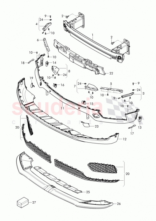 Part Diagram for Bentley 36A 807 572 B