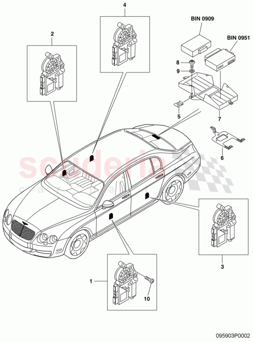 Part Diagram for Bentley 3D0959821