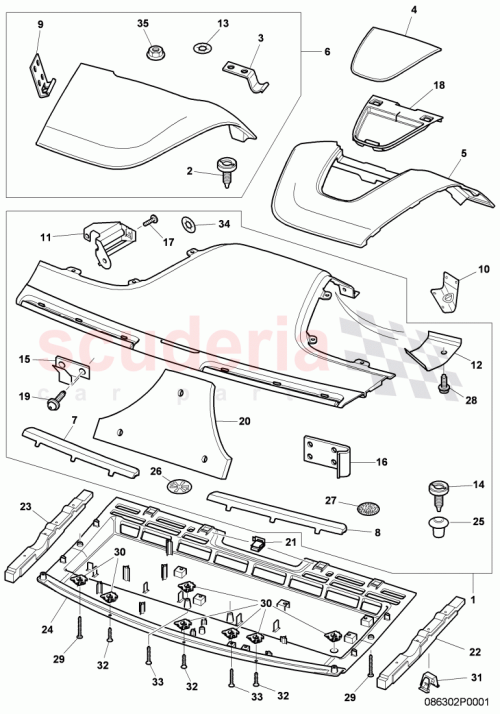 Part Diagram for Bentley 3W8887239D